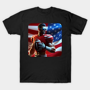 American Man NFL Football Player #25 T-Shirt